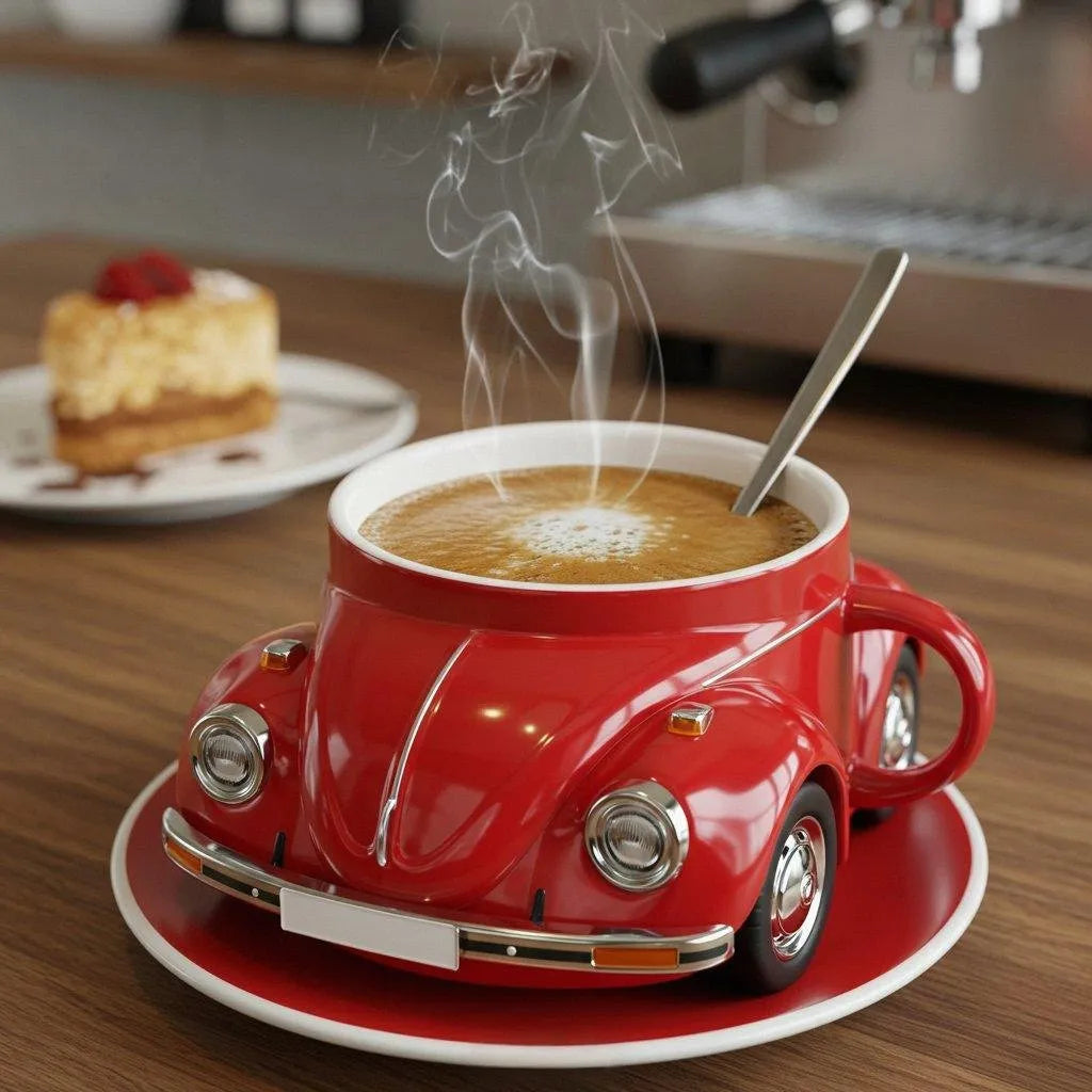 Taza de Café en Forma de Escarabajo