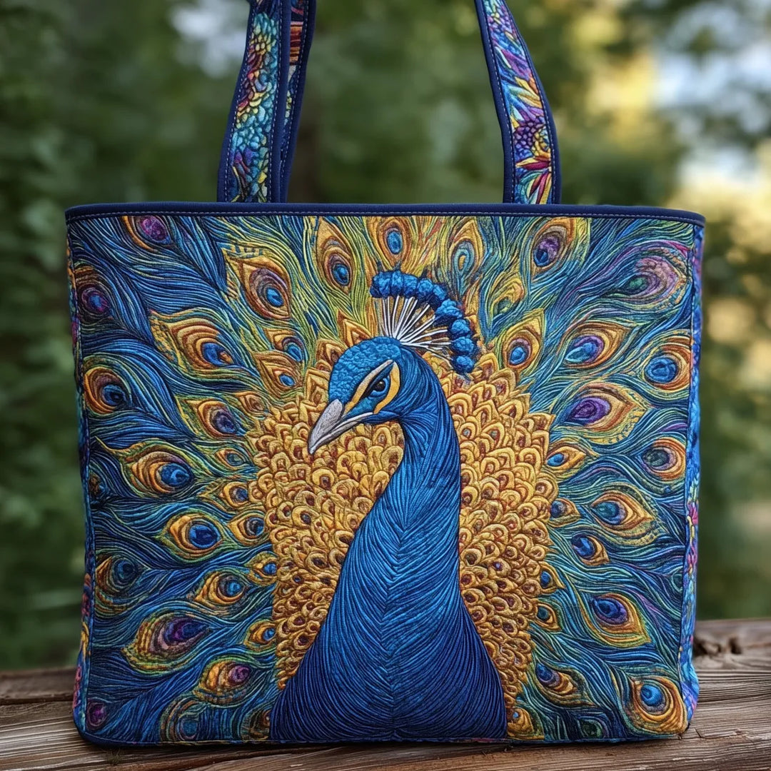 Bolso Hecho a Mano de Pavo Real