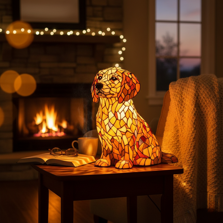 Estatuilla de Lily, el Golden Retriever Espiritual
