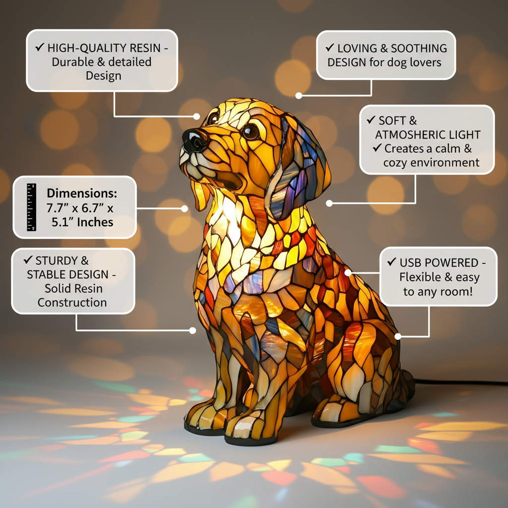 Buddy Radiante Perro de Oro Espiritual