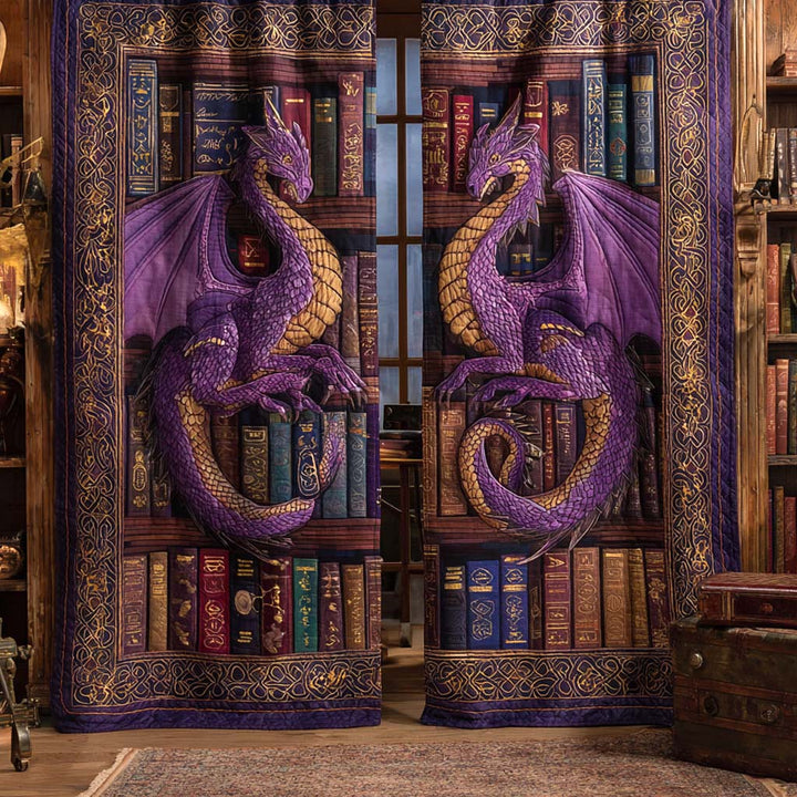 Cortinas Acolchadas – Dragón de Amatista Real NCU0XD2178