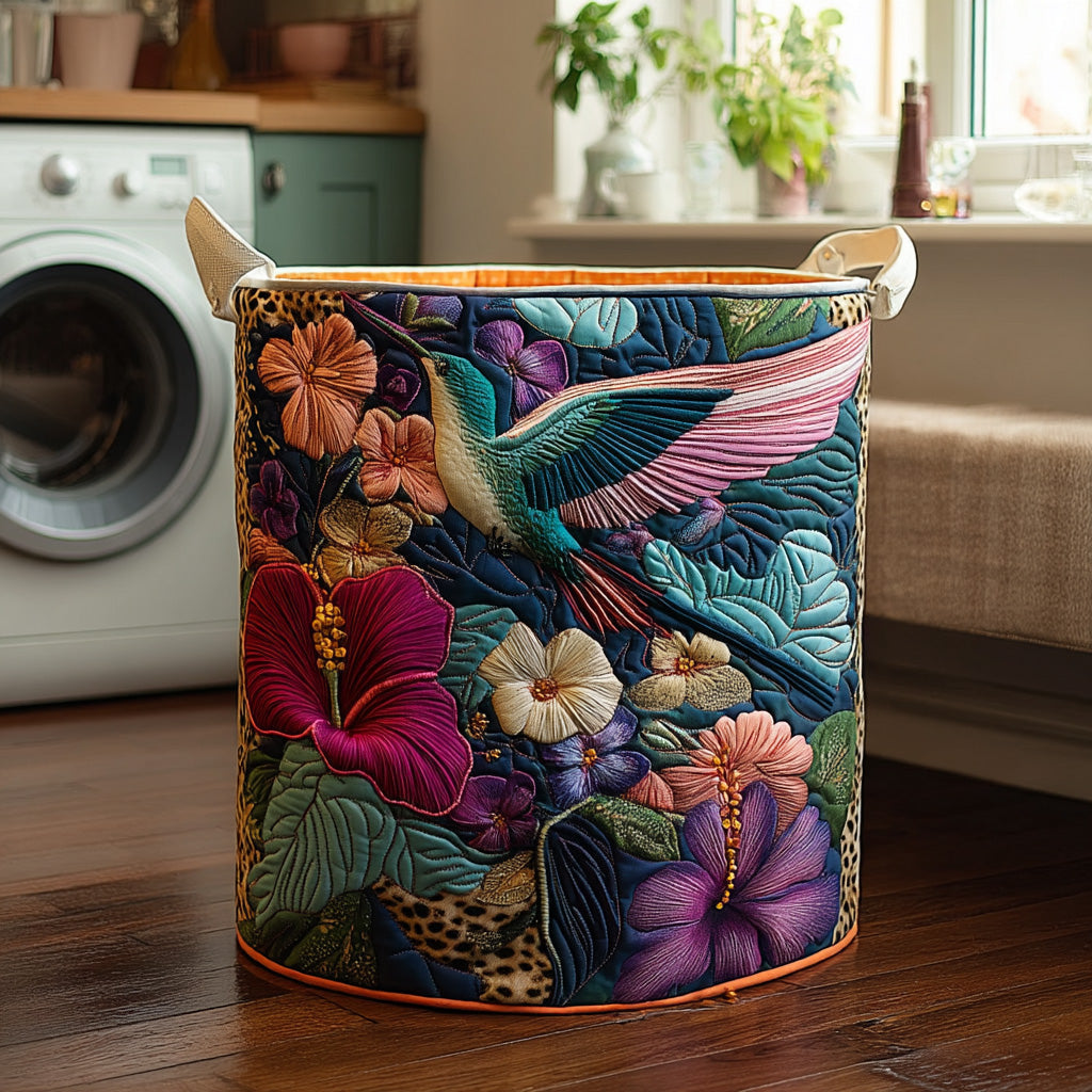 Cesta de Ropa Acolchada – con Colibrí NCU0DV566