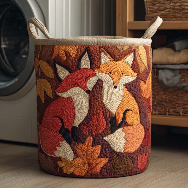 Cesta de Ropa Acolchada – con Hojas de Otoño NCU0NTD074
