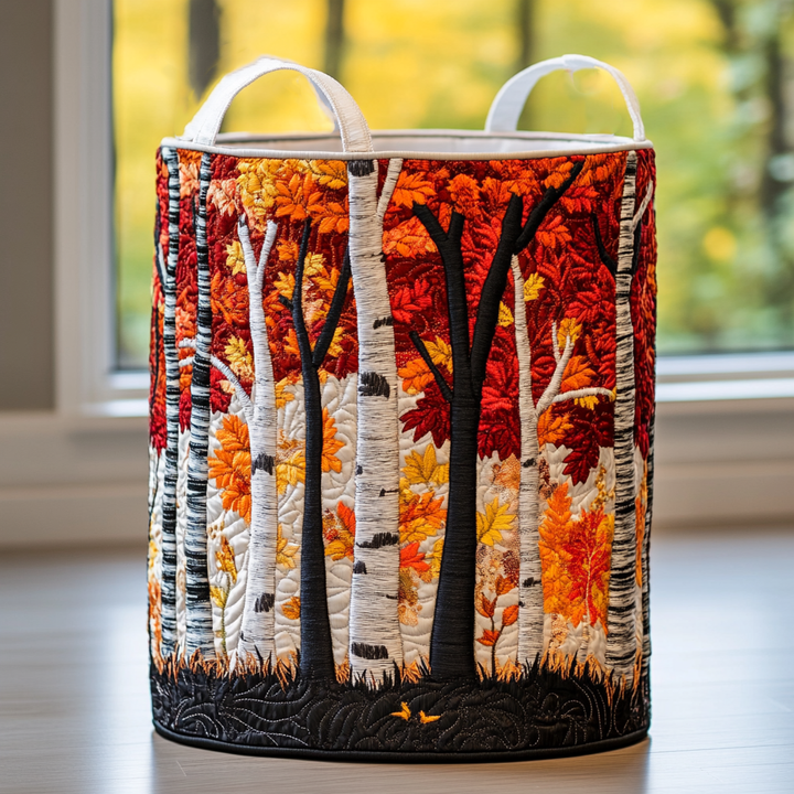Cesta de Ropa Acolchada – con Paisaje de Bosque NCU0QN056