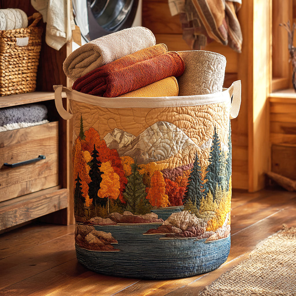 Cesta de Ropa Acolchada – con Hojas de Otoño NCU0NTV311