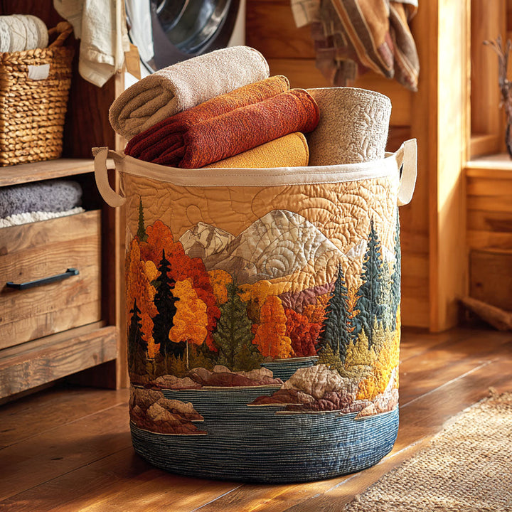 Cesta de Ropa Acolchada – con Hojas de Otoño NCU0NTV311