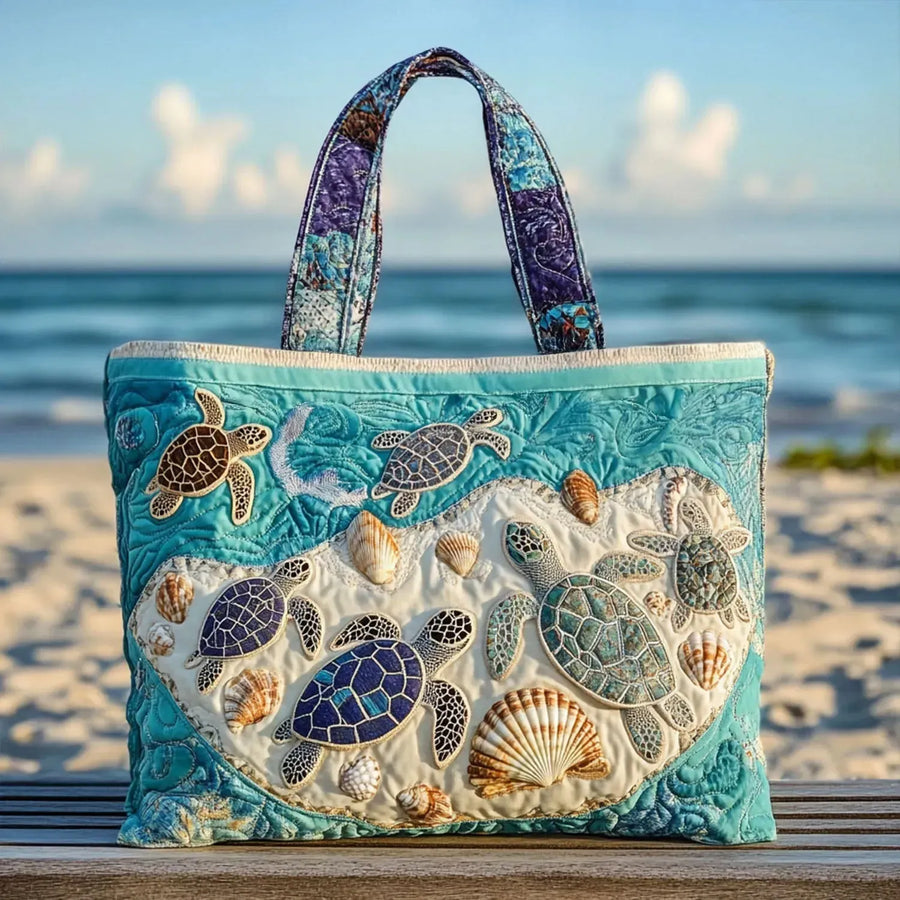 Bolso Hecho a Mano con Tortugas Abrazadas