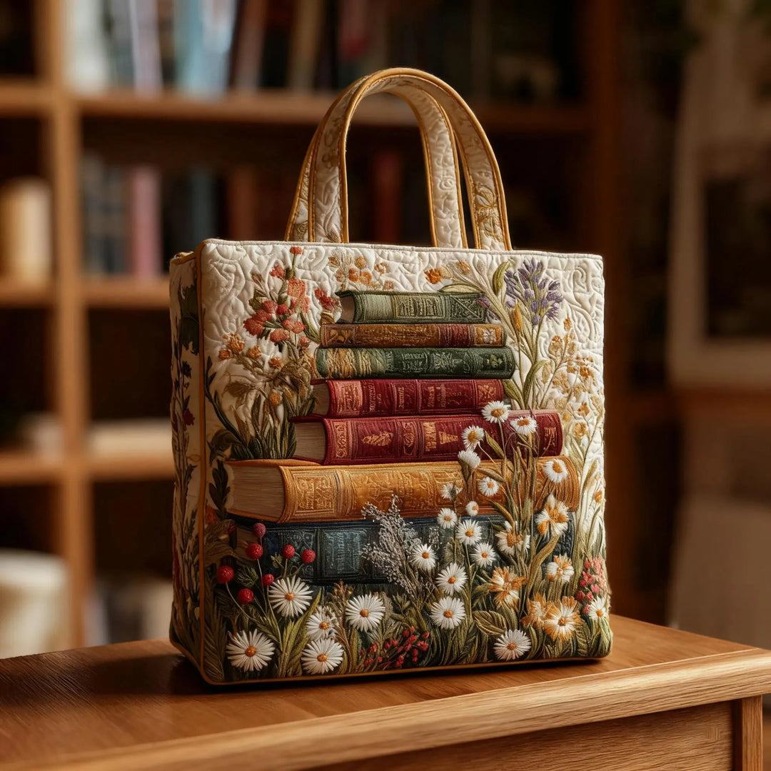 Bolso Acolchado Hecho a Mano con Diseño Floral