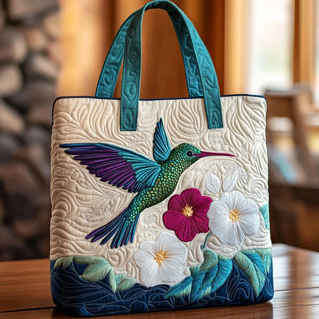 Bolso de Mano Acolchado Floral