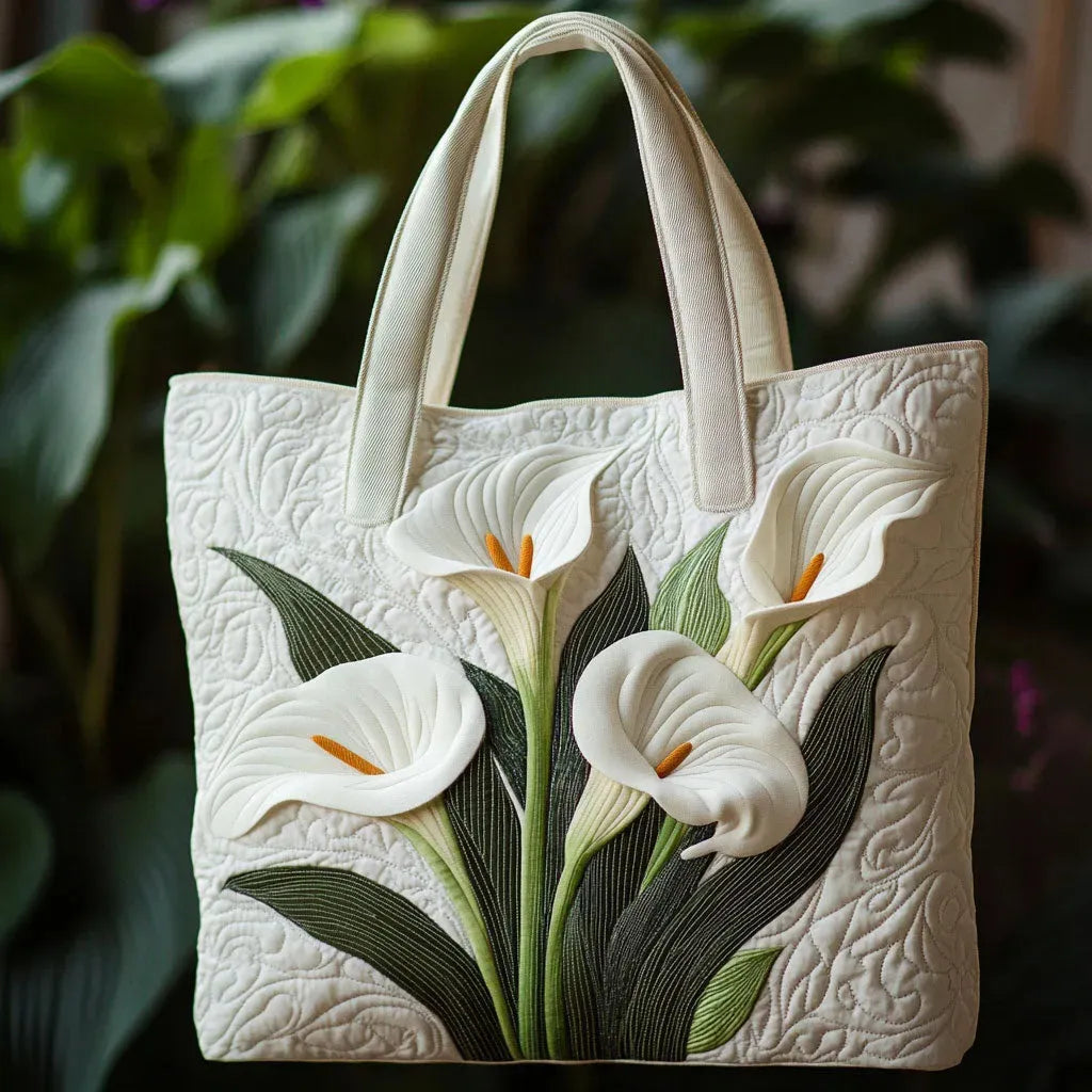 Bolso de Conchas Acolchado Hecho a Mano Blanco