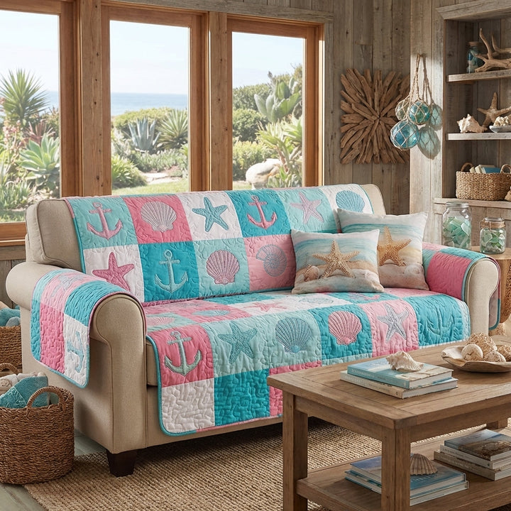 Funda de Sofá Acolchada – con Cabaña de Playa NCU0DV9510