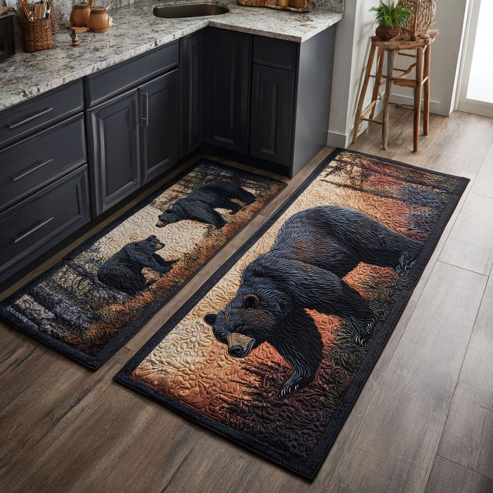 Tapete de Cocina Antideslizante – Oso y Paisaje Natural NCU0DK11672