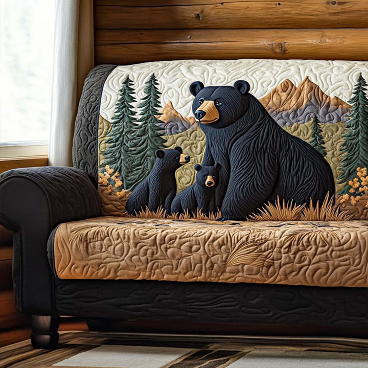 Funda de Sofá Acolchada – con Oso en la Cabaña NCU0NT10657