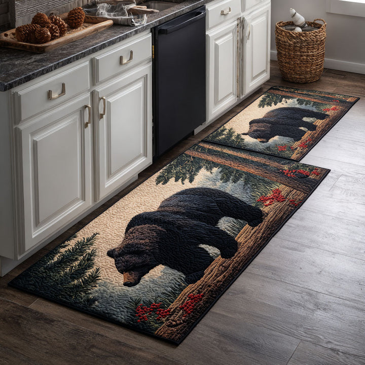 Tapete de Cocina Antideslizante – Oso y Paisaje Natural NCU0DK11676