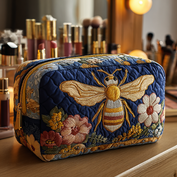 Neceser Acolchado con Abejas y Flores NCU0DK10421
