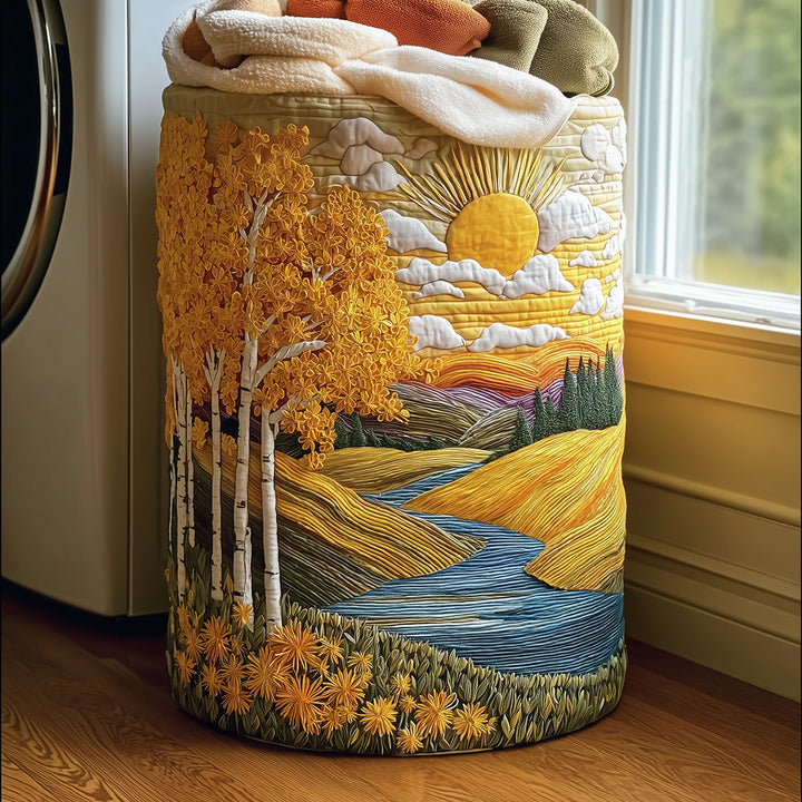 Cesta de Ropa Acolchada – con Paisaje Natural NCU0TH2981