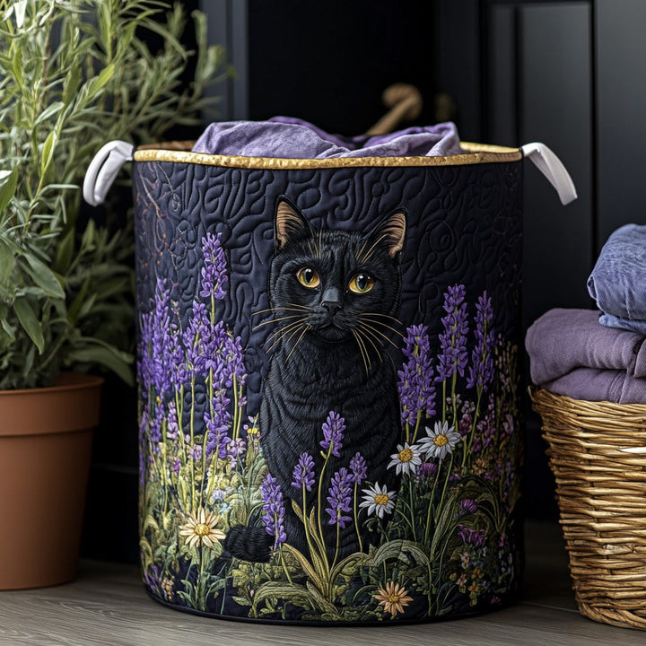 Cesta de Ropa Acolchada – con Gato Negro NCU0DV850
