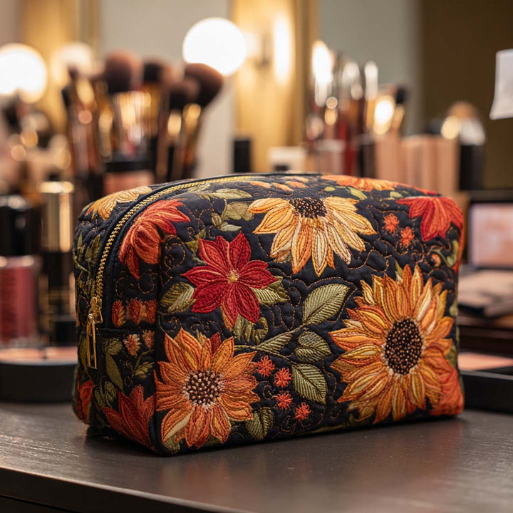 Neceser Acolchado con Flor Elegante NCU0NT10226