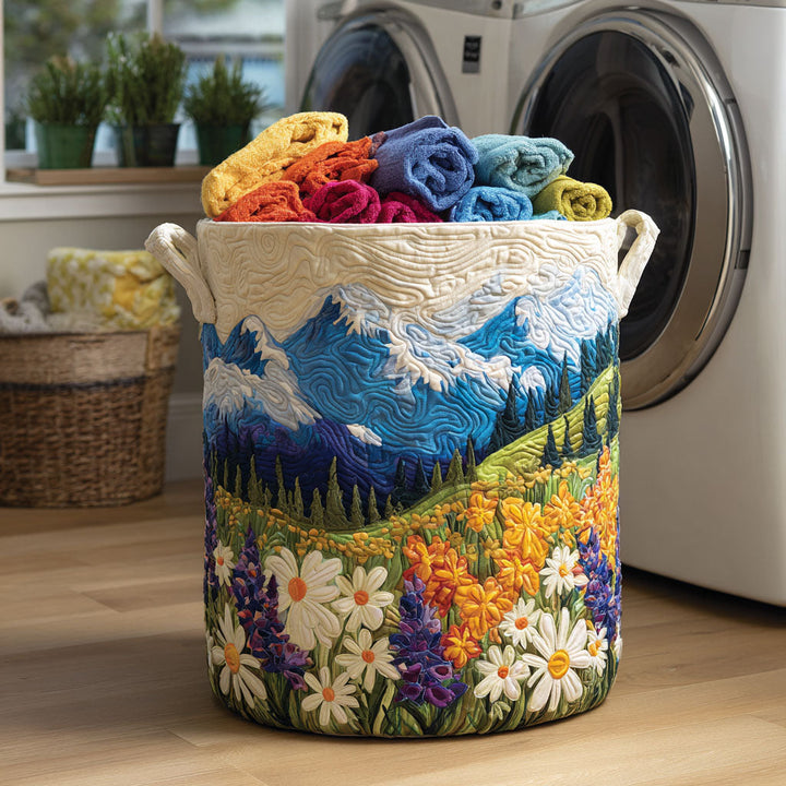 Cesta de Ropa Acolchada – con Diseño Floral NCU0NTV012