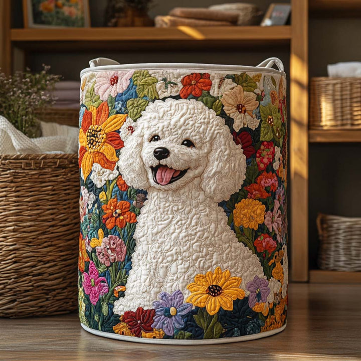 Cesta de Ropa Acolchada – con Diseño Floral NCU0NXD663