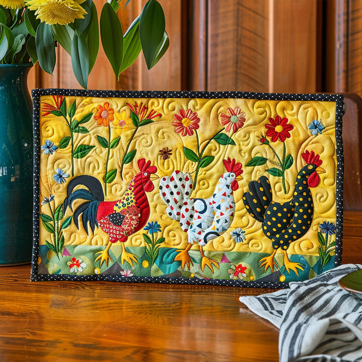Individuales Acolchados – Pradera de Gallinas Radiante NCU0TL224