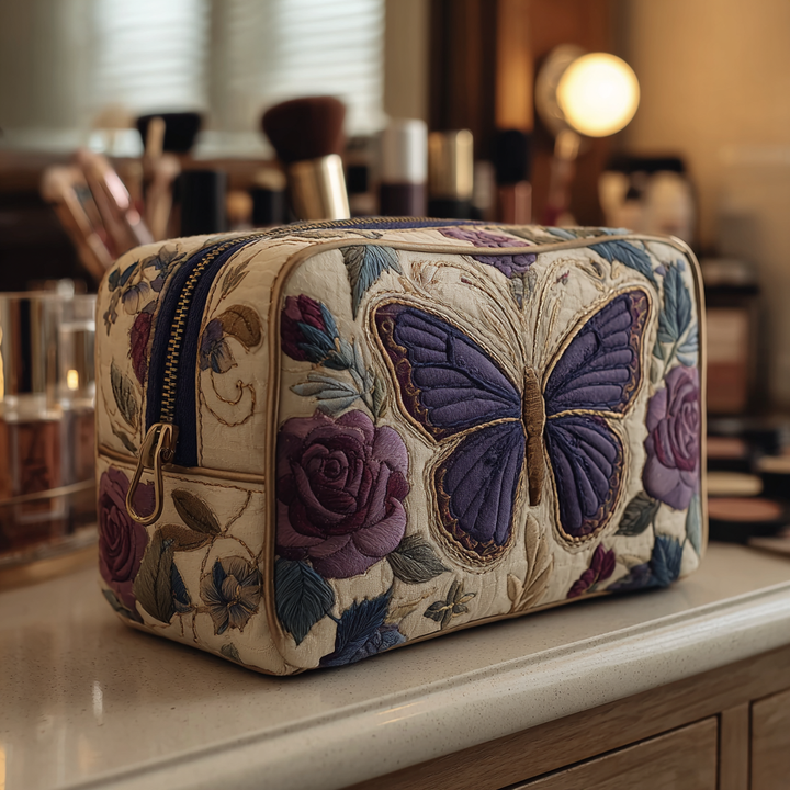 Neceser Acolchado con Mariposas y Flores NCU0DK10505