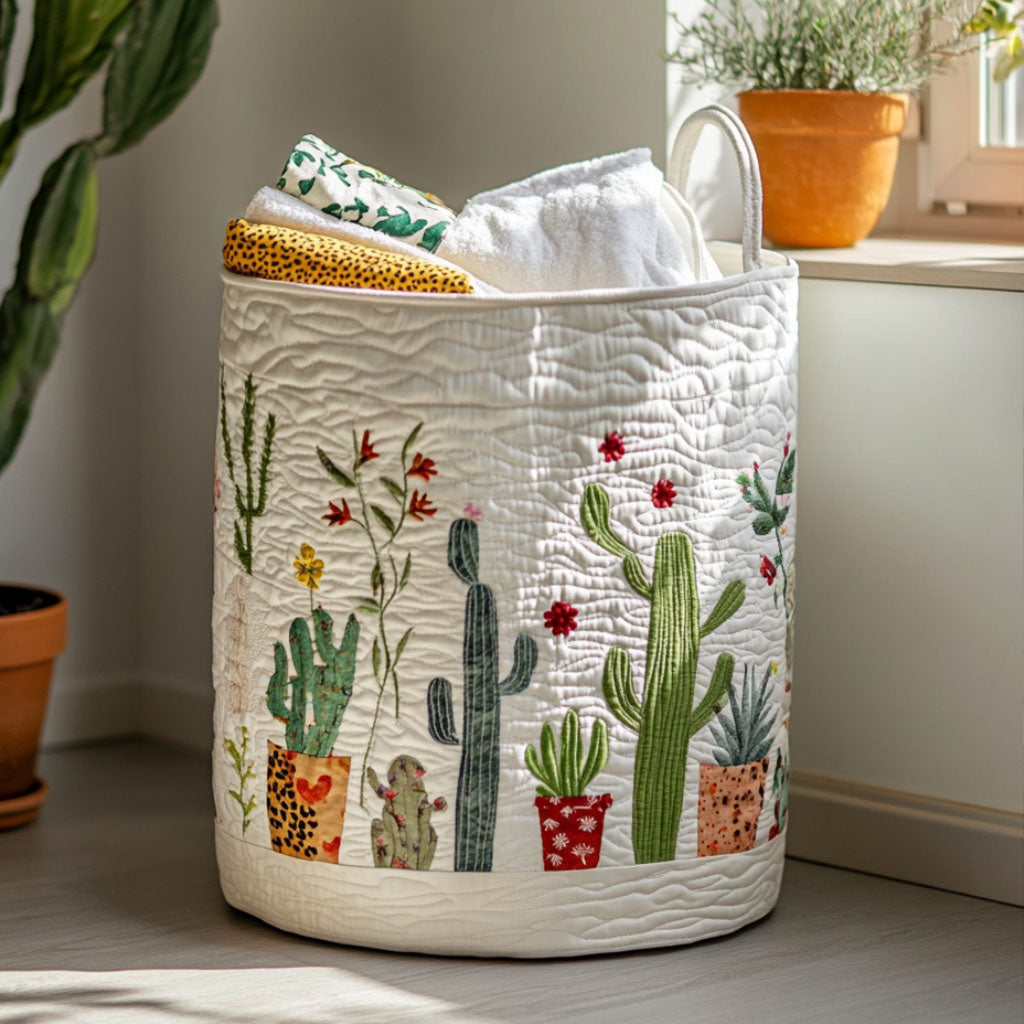 Cesta de Ropa Acolchada – con Cactus NCU0PTT1081