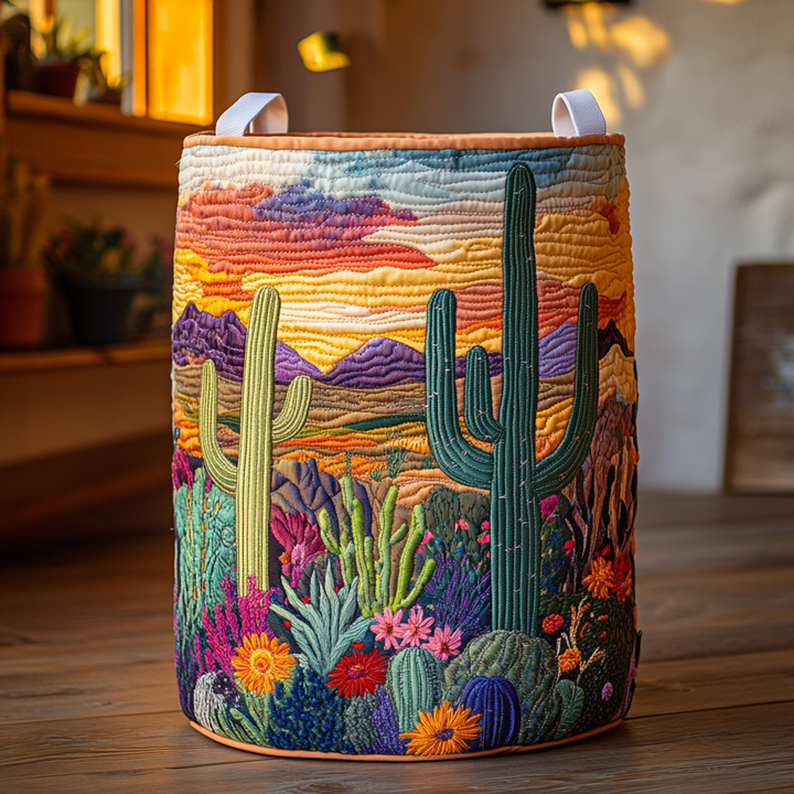 Cesta de Ropa Acolchada – con Cactus NCU0DDK778