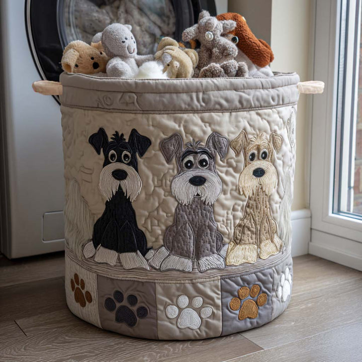 Cesta de Ropa Acolchada – con Schnauzer NCU0NNT1686