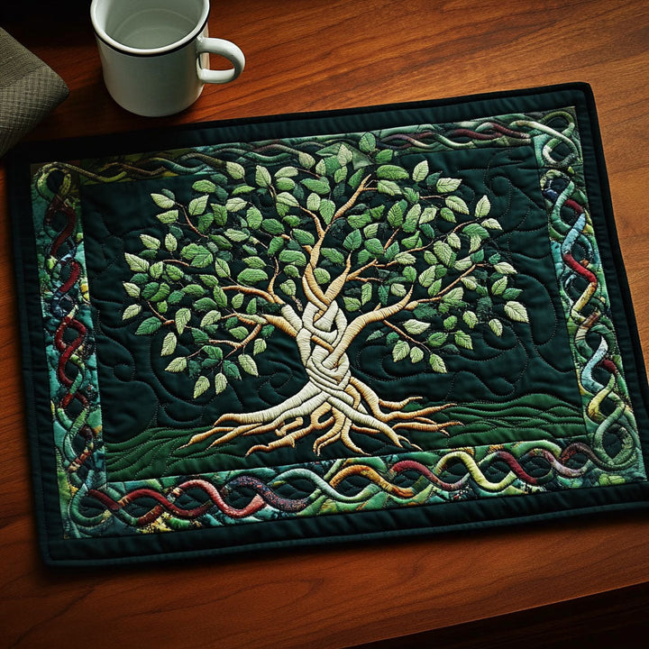 Individuales Acolchados – Árbol de Raíces Celtas NCU0NT3036