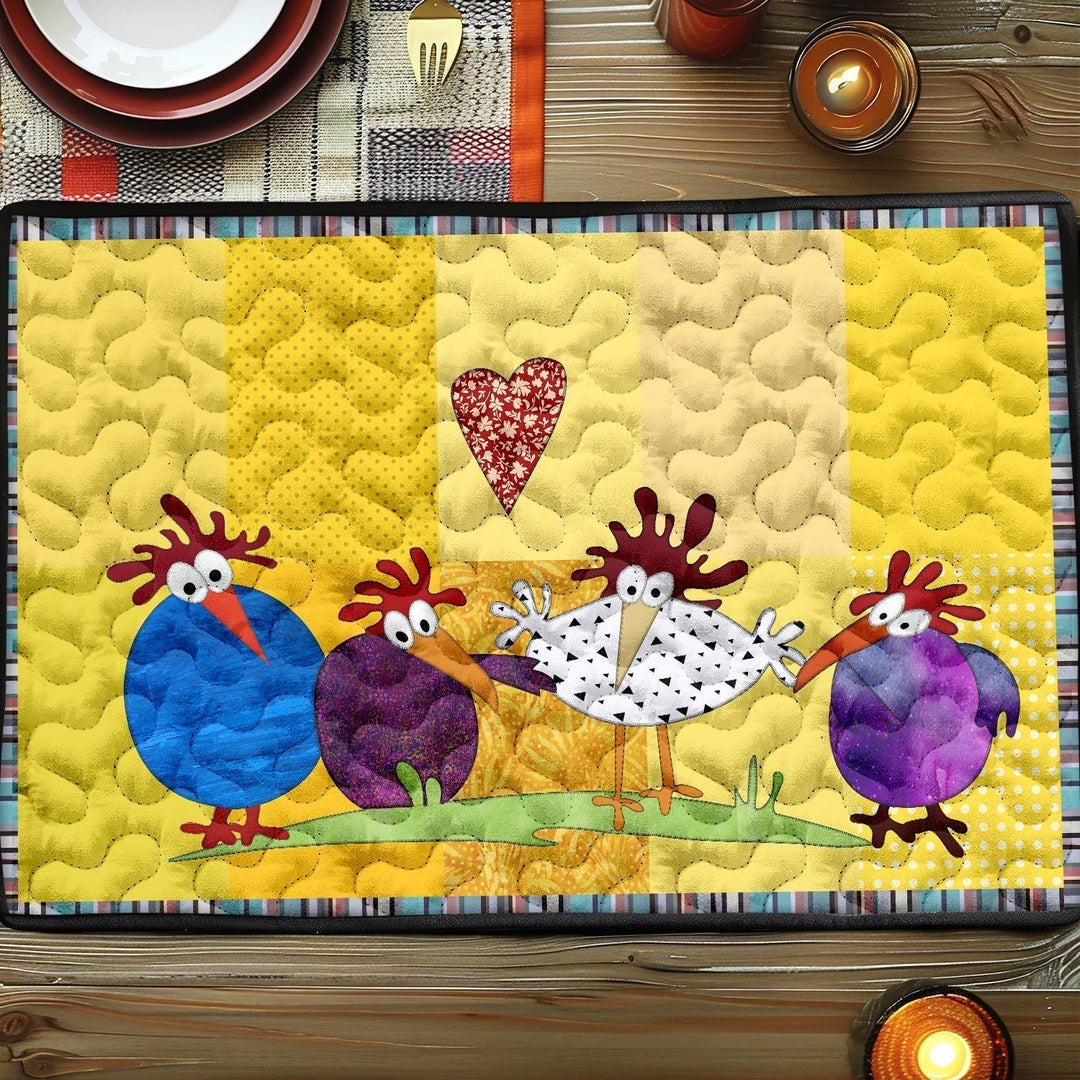 Individuales Acolchados – Gallina NCU0LL009