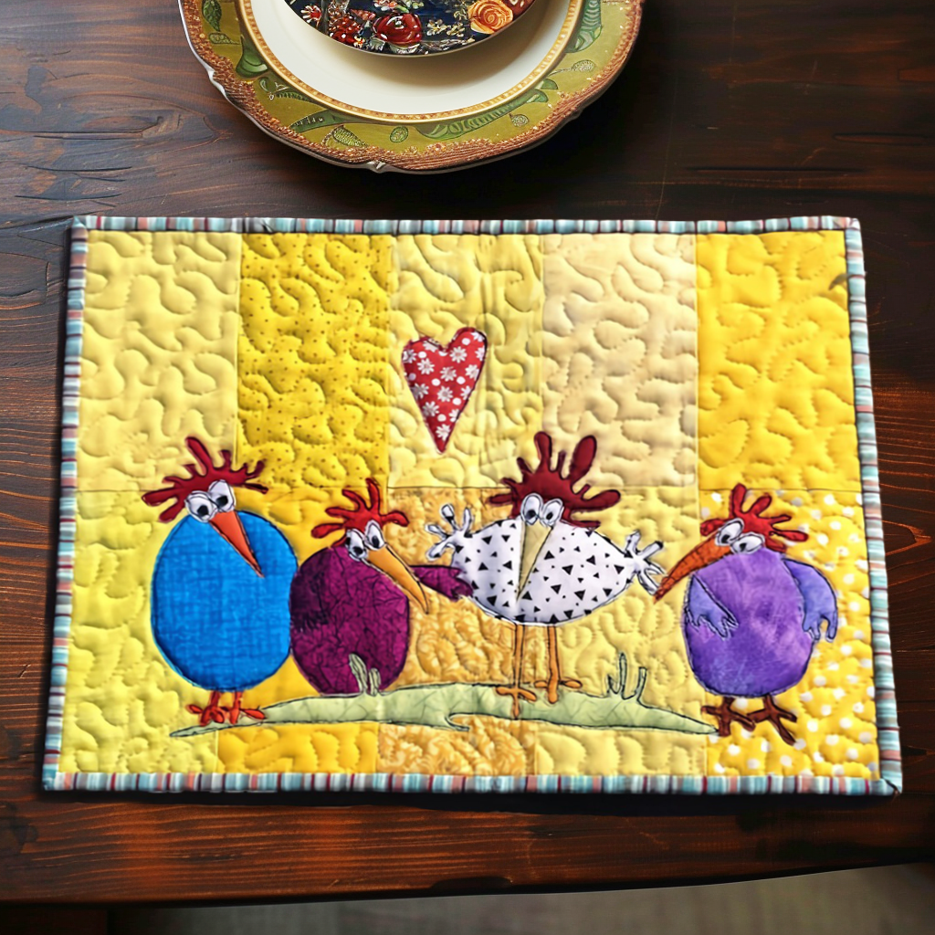 Individuales Acolchados – con Gallina NCU0VT02