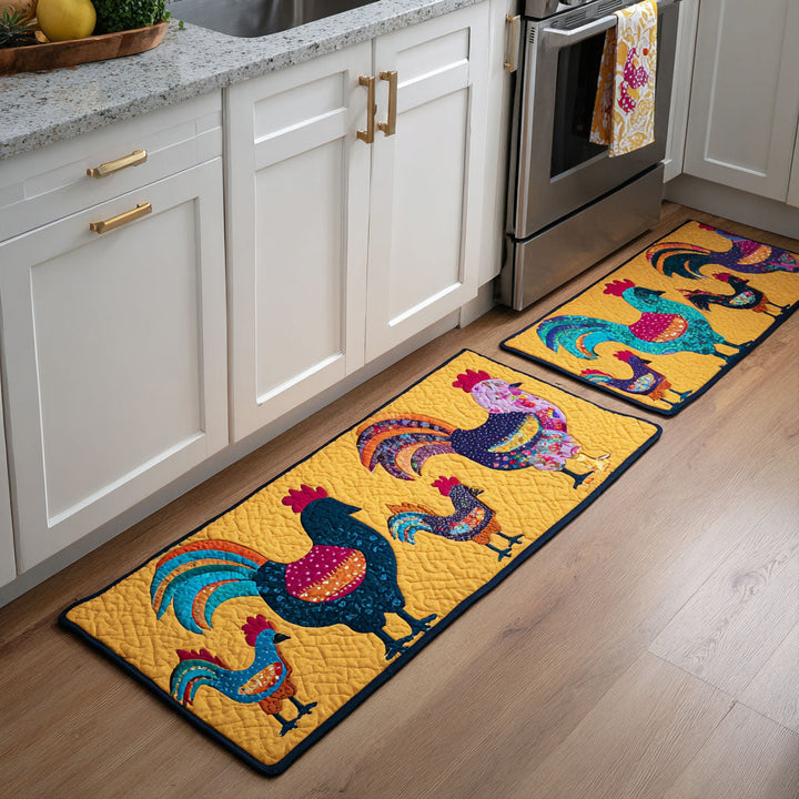 Tapete de Cocina Antideslizante – Gallinas y Flores NCU0DK11799