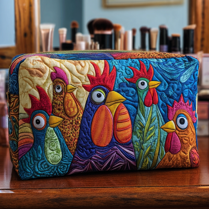 Neceser Acolchado con Gallina y Flores NCU0DK10288
