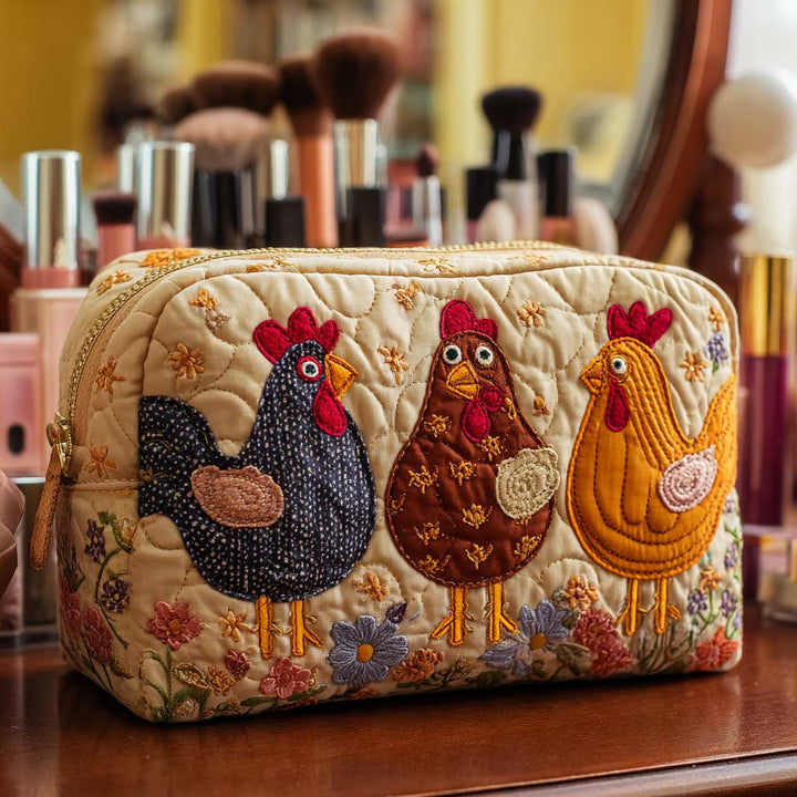 Neceser Acolchado con Gallina Decorativa NCU0NT10534