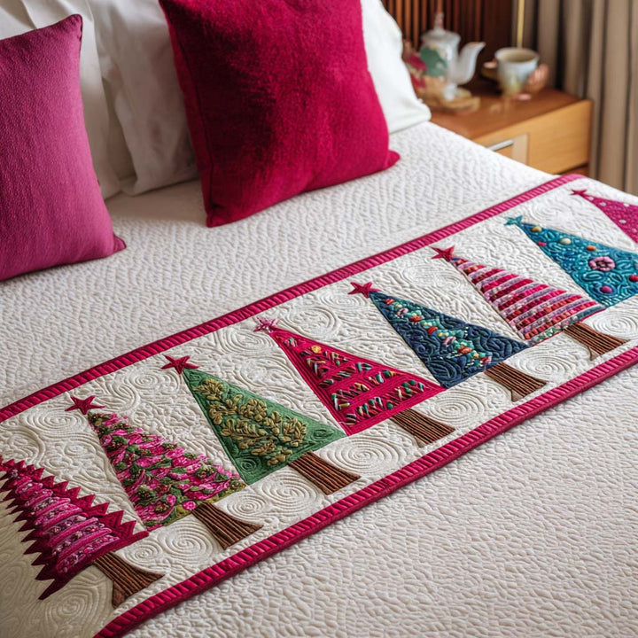 Camino de Cama Acolchado – con Árboles de Navidad NCU0NT9785
