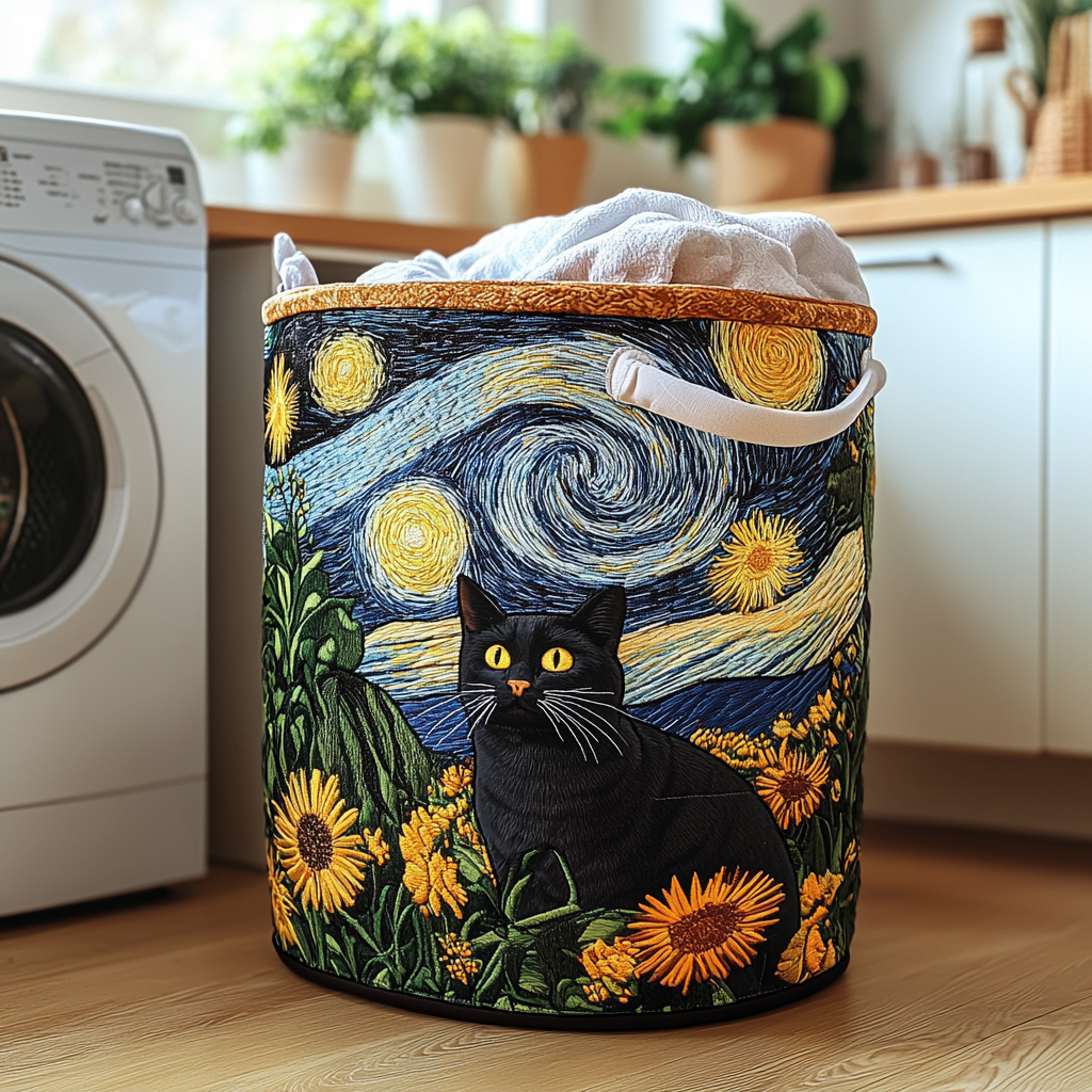 Gato Astuto | Cesta de Ropa Hecha a Mano