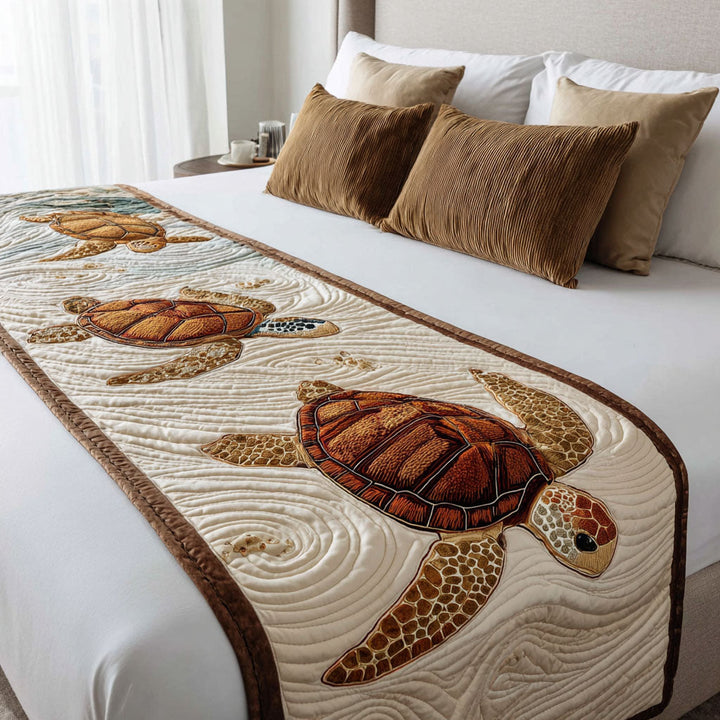 Camino de Cama Acolchado – Concha Costera NCU0PT8243