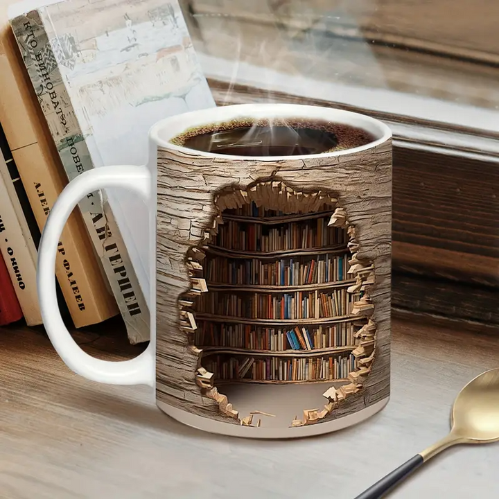Taza Encantadora de Biblioteca con Activación por Calor