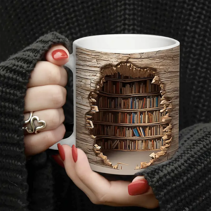 Taza Encantadora de Biblioteca con Activación por Calor