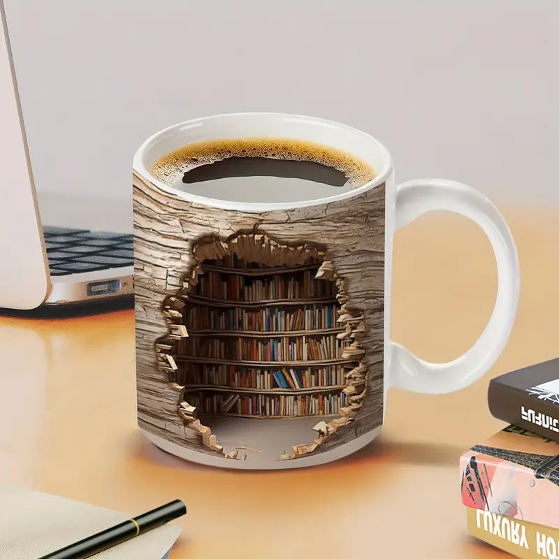 Taza Encantadora de Biblioteca con Activación por Calor