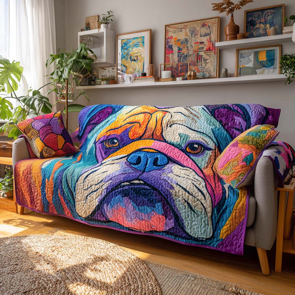 Funda de Sofá Acolchada – con Bulldog NCU0VT321