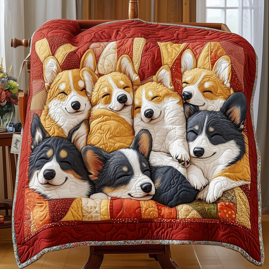 Manta Acolchada – Equipo Acurrucado de Corgis NCU0PT1468