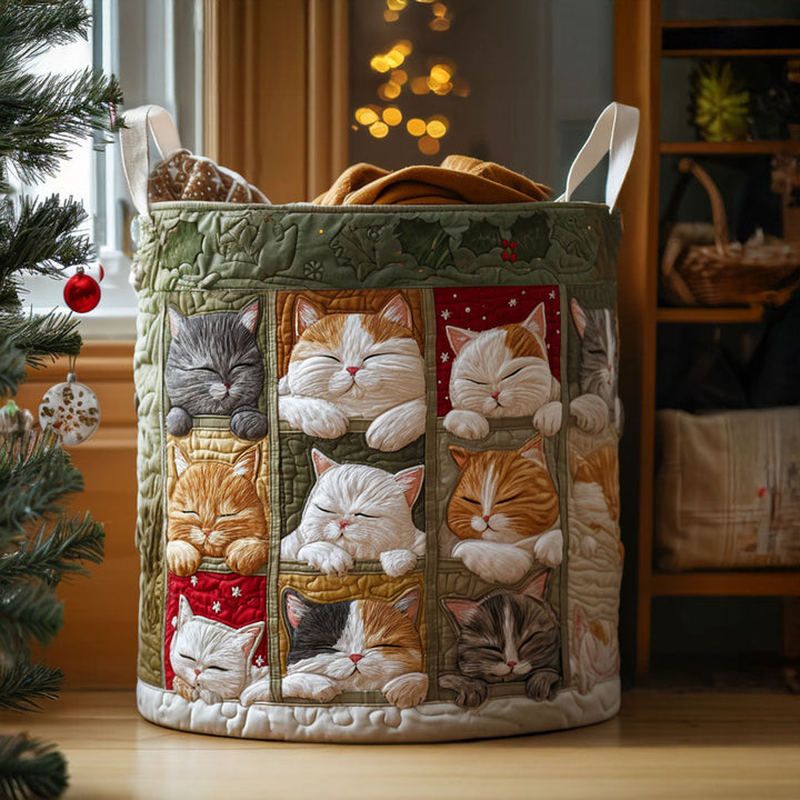 Cesta de Ropa Acolchada – con Gato Acogedor NCU0QN034
