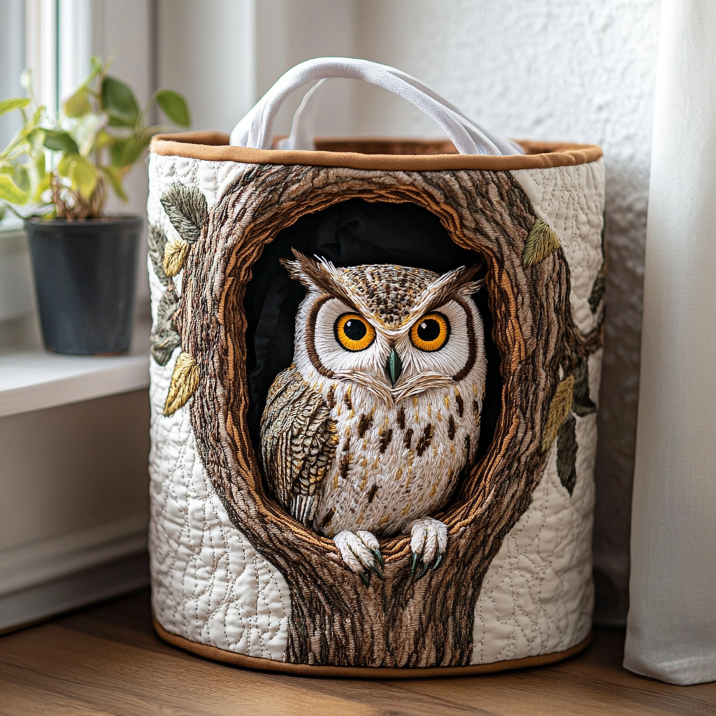 Cesta de Ropa Acolchada – con Búho NCU0DDK894