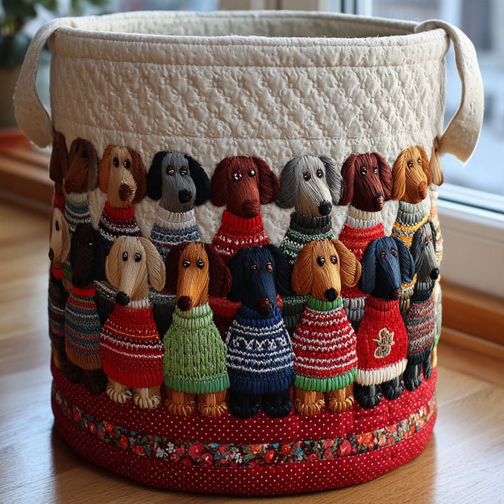 Cesta de Ropa Acolchada – con Perro Salchicha NCU0DV1632