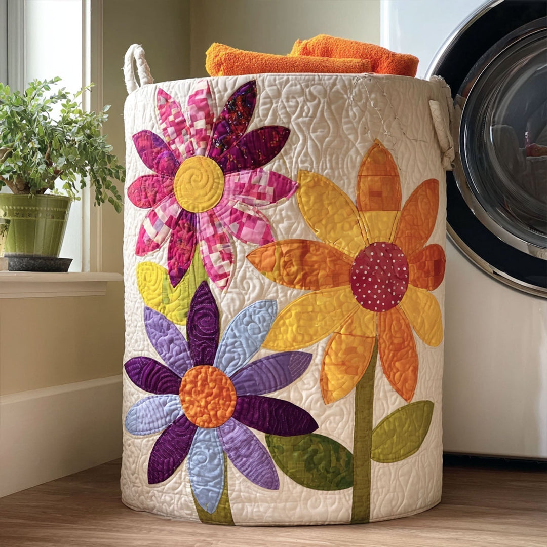 Cesta de Ropa Acolchada – con Estampado Floral NCU0QN006