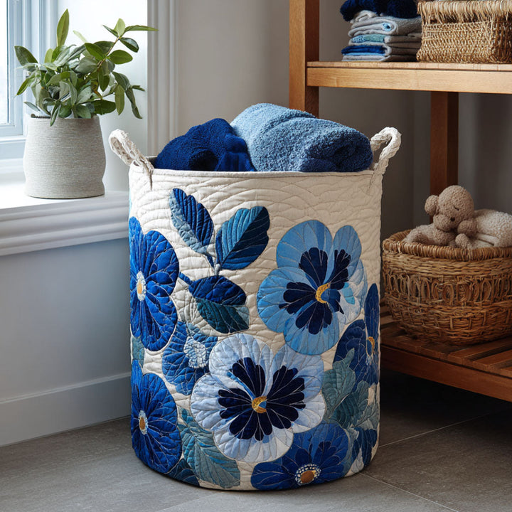 Cesta de Ropa Acolchada – con Estampado Floral NCU0PTT929