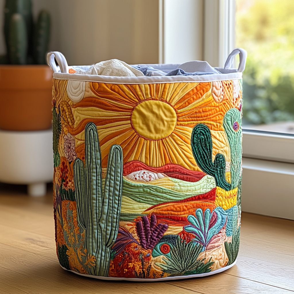 Cesta de Ropa Acolchada – con Estampado Floral NCU0QN003
