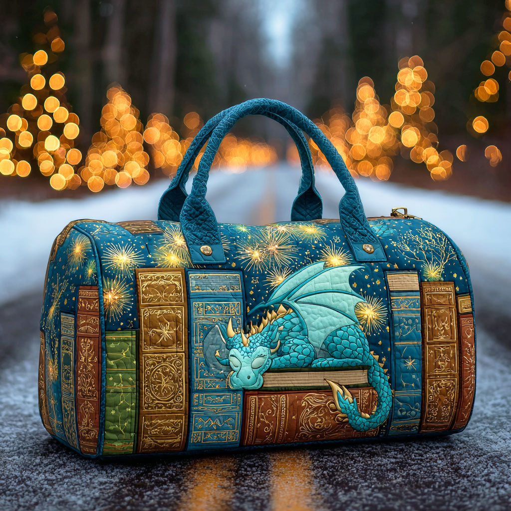 Bolso de Viaje Acolchado – Dragón y Libro Mágico